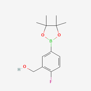 (2-Fluoro-5-(4,4,5,5-tetramethyl-1,3,2-dioxaborolan-2-yl)phenyl)methanol