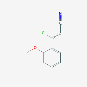 molecular formula C10H8ClNO B1403794 3-Chloro-3-(2-methoxyphenyl)prop-2-enenitrile CAS No. 1094390-32-5