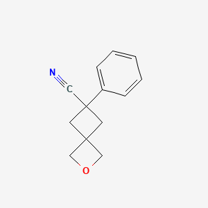 molecular formula C13H13NO B1403799 6-Phenyl-2-oxa-spiro[3.3]heptane-6-carbonitrile CAS No. 1414513-75-9