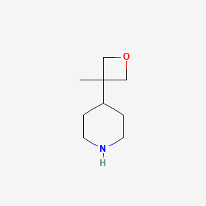 molecular formula C9H17NO B1403802 4-(3-Methyloxetan-3-YL)piperidine CAS No. 873405-18-6