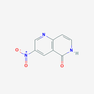 molecular formula C8H5N3O3 B1403804 3-nitro-1,6-naphthyridin-5(6H)-one CAS No. 1408075-65-9