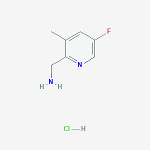 molecular formula C7H10ClFN2 B1403811 (5-Fluoro-3-methylpyridin-2-yl)methanamine hydrochloride CAS No. 1428532-86-8