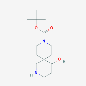 Tert-butyl 5-hydroxy-2,9-diazaspiro[5.5]undecane-9-carboxylate