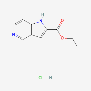 molecular formula C10H11ClN2O2 B1403818 1H-吡咯并[3,2-c]吡啶-2-甲酸乙酯盐酸盐 CAS No. 1187929-10-7