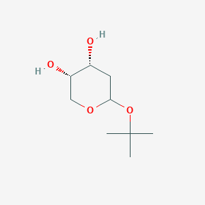 molecular formula C9H18O4 B1403822 Tert-butyl 2-deoxy-L-ribopyranoside CAS No. 1032153-57-3