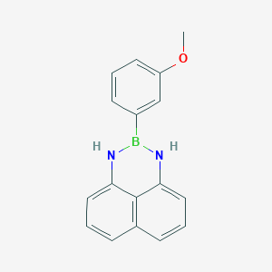 molecular formula C17H15BN2O B1403828 2-(3-Methyoxyphenyl)-2,3-dihydro-1H-naphtho[1,8-de][1,3,2]diazaborinine CAS No. 1159803-56-1