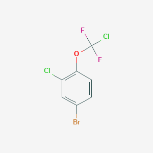 4-Bromo-2-chloro-1-[chloro(difluoro)methoxy]benzene