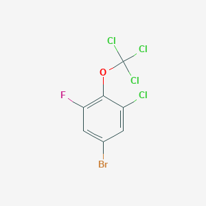 molecular formula C7H2BrCl4FO B1403836 5-Bromo-1-chloro-3-fluoro-2-(trichloromethoxy)benzene CAS No. 1417568-21-8