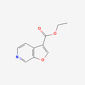 molecular formula C10H9NO3 B14038394 furo[2,3-C]pyridine-3-carboxylic acid ethyl ester 