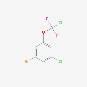 molecular formula C7H3BrCl2F2O B1403847 1-Bromo-3-chloro-5-[chloro(difluoro)methoxy]benzene CAS No. 1417567-85-1