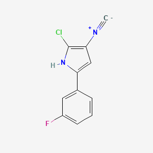 molecular formula C11H6ClFN2 B14038470 Vonoprazan fumarate impurity 14 