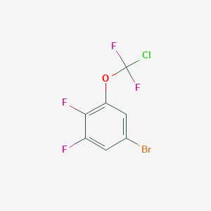 molecular formula C7H2BrClF4O B1403853 5-Bromo-1-[chloro(difluoro)methoxy]-2,3-difluoro-benzene CAS No. 1417569-28-8