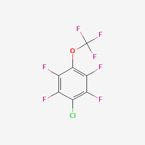 molecular formula C7ClF7O B1403855 1-Chloro-2,3,5,6-tetrafluoro-4-(trifluoromethoxy)benzene CAS No. 1417569-17-5
