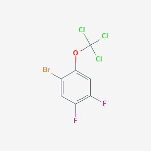 molecular formula C7H2BrCl3F2O B1403856 1-Bromo-4,5-difluoro-2-(trichloromethoxy)benzene CAS No. 1417568-65-0