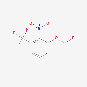 molecular formula C8H4F5NO3 B1403859 1-(二氟甲氧基)-2-硝基-3-(三氟甲基)苯 CAS No. 1227582-73-1