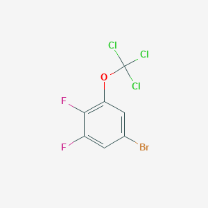 molecular formula C7H2BrCl3F2O B1403861 5-Bromo-1,2-difluoro-3-(trichloromethoxy)benzene CAS No. 1417567-66-8