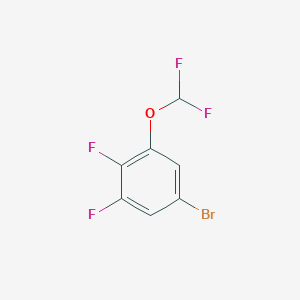 molecular formula C7H3BrF4O B1403862 5-bromo-1-(difluoromethoxy)-2,3-difluorobenzene CAS No. 936249-95-5