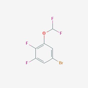 molecular formula C7H3BrF4O B1403862 1-Bromo-3,4-difluoro-5-(difluoromethoxy)benzene CAS No. 936249-95-5