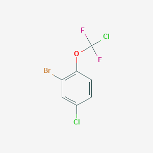 molecular formula C7H3BrCl2F2O B1403864 2-Bromo-4-chloro-1-[chloro(difluoro)methoxy]benzene CAS No. 1417566-70-1
