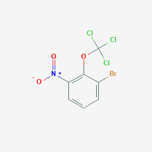 molecular formula C7H3BrCl3NO3 B1403866 1-Bromo-3-nitro-2-(trichloromethoxy)benzene CAS No. 1417567-34-0