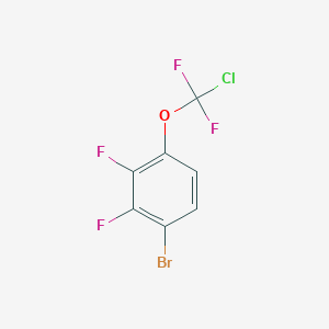 molecular formula C7H2BrClF4O B1403867 1-Bromo-4-[chloro(difluoro)methoxy]-2,3-difluoro-benzene CAS No. 1417567-60-2
