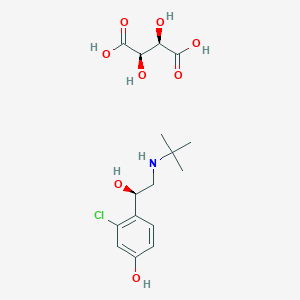 molecular formula C16H24ClNO8 B140387 Meluadrine Tartrate CAS No. 134865-37-5
