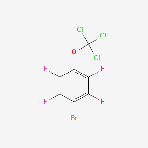 molecular formula C7BrCl3F4O B1403875 1-Bromo-2,3,5,6-tetrafluoro-4-(trichloromethoxy)benzene CAS No. 1417567-04-4