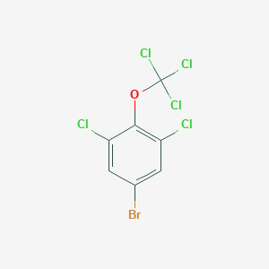 molecular formula C7H2BrCl5O B1403876 5-Bromo-1,3-dichloro-2-(trichloromethoxy)benzene CAS No. 1417566-89-2