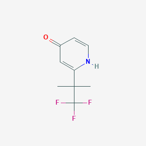 molecular formula C9H10F3NO B1403879 2-(1,1,1-Trifluoro-2-methylpropan-2-YL)pyridin-4(1H)-one CAS No. 1357476-66-4