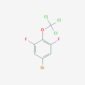 molecular formula C7H2BrCl3F2O B1403885 5-Bromo-1,3-difluoro-2-(trichloromethoxy)benzene CAS No. 1417567-02-2