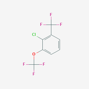 molecular formula C8H3ClF6O B1403887 2-Chloro-1-(trifluoromethoxy)-3-(trifluoromethyl)benzene CAS No. 1417567-68-0