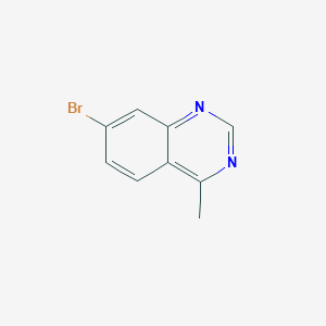 molecular formula C9H7BrN2 B14038875 7-Bromo-4-methylquinazoline 