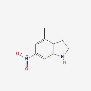 molecular formula C9H10N2O2 B1403892 4-Methyl-6-nitroindoline CAS No. 1588441-27-3