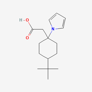 [4-tert-butyl-1-(1H-pyrrol-1-yl)cyclohexyl]acetic acid