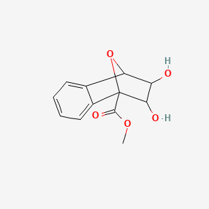 molecular formula C12H12O5 B14038942 Methyl 2,3-dihydroxy-1,2,3,4-tetrahydro-1,4-epoxynaphthalene-1-carboxylate 
