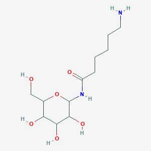 molecular formula C₁₂H₂₄N₂O₆ B014039 6-amino-N-[3,4,5-trihydroxy-6-(hydroxymethyl)oxan-2-yl]hexanamide CAS No. 38822-56-9
