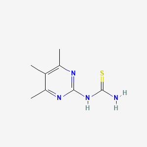 molecular formula C8H12N4S B1403902 N-(4,5,6-Trimethylpyrimidin-2-yl)thiourea CAS No. 1424939-55-8