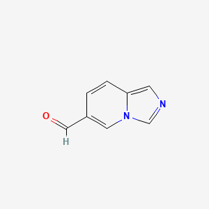 molecular formula C8H6N2O B14039045 Imidazo[1,5-a]pyridine-6-carbaldehyde 
