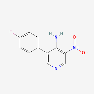 molecular formula C11H8FN3O2 B1403905 3-(4-Fluorophenyl)-5-nitropyridin-4-amine CAS No. 1395492-80-4