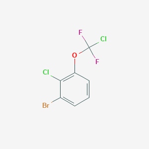molecular formula C7H3BrCl2F2O B1403913 1-Bromo-2-chloro-3-[chloro(difluoro)methoxy]benzene CAS No. 1417568-86-5