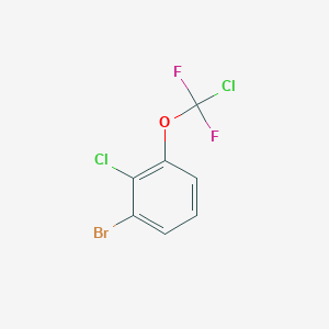 molecular formula C7H3BrCl2F2O B1403913 1-Bromo-2-chloro-3-[chloro-(difluoro)methoxy]benzene CAS No. 1417568-86-5