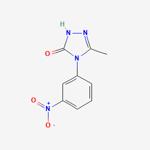 3-methyl-4-(3-nitrophenyl)-4,5-dihydro-1H-1,2,4-triazol-5-one