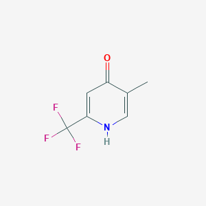 molecular formula C7H6F3NO B14039170 4-Pyridinol, 5-methyl-2-(trifluoromethyl)- 