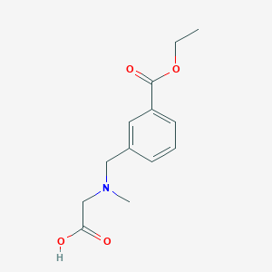 molecular formula C13H17NO4 B1403928 [[3-(Ethoxycarbonyl)benzyl]-(methyl)amino]acetic acid CAS No. 1417567-71-5