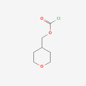 B1403931 Oxan-4-ylmethyl chloroformate CAS No. 1171967-42-2