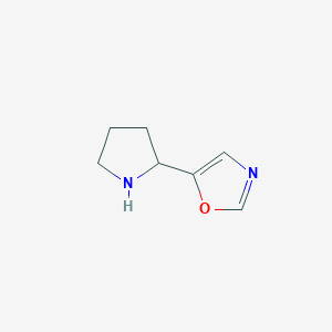 molecular formula C7H10N2O B1403944 5-(Pyrrolidin-2-yl)oxazole CAS No. 1428233-24-2