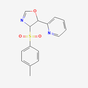 molecular formula C15H14N2O3S B1403947 5-(Pyridin-2-yl)-4-tosyl-4,5-dihydrooxazole CAS No. 239798-77-7