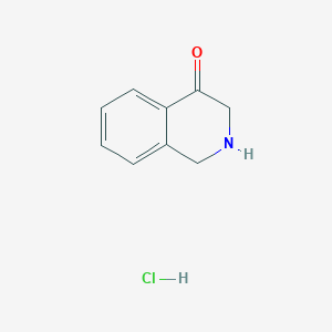 molecular formula C9H10ClNO B1403948 2,3-二氢异喹啉-4(1H)-酮盐酸盐 CAS No. 1196157-36-4