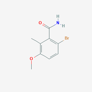 molecular formula C9H10BrNO2 B1403952 6-Bromo-3-methoxy-2-methylbenzamide CAS No. 1420537-79-6