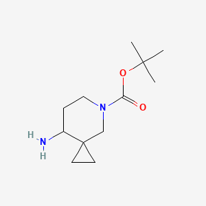 molecular formula C12H22N2O2 B1403954 Tert-butyl 8-amino-5-azaspiro[2.5]octane-5-carboxylate CAS No. 1260802-34-3